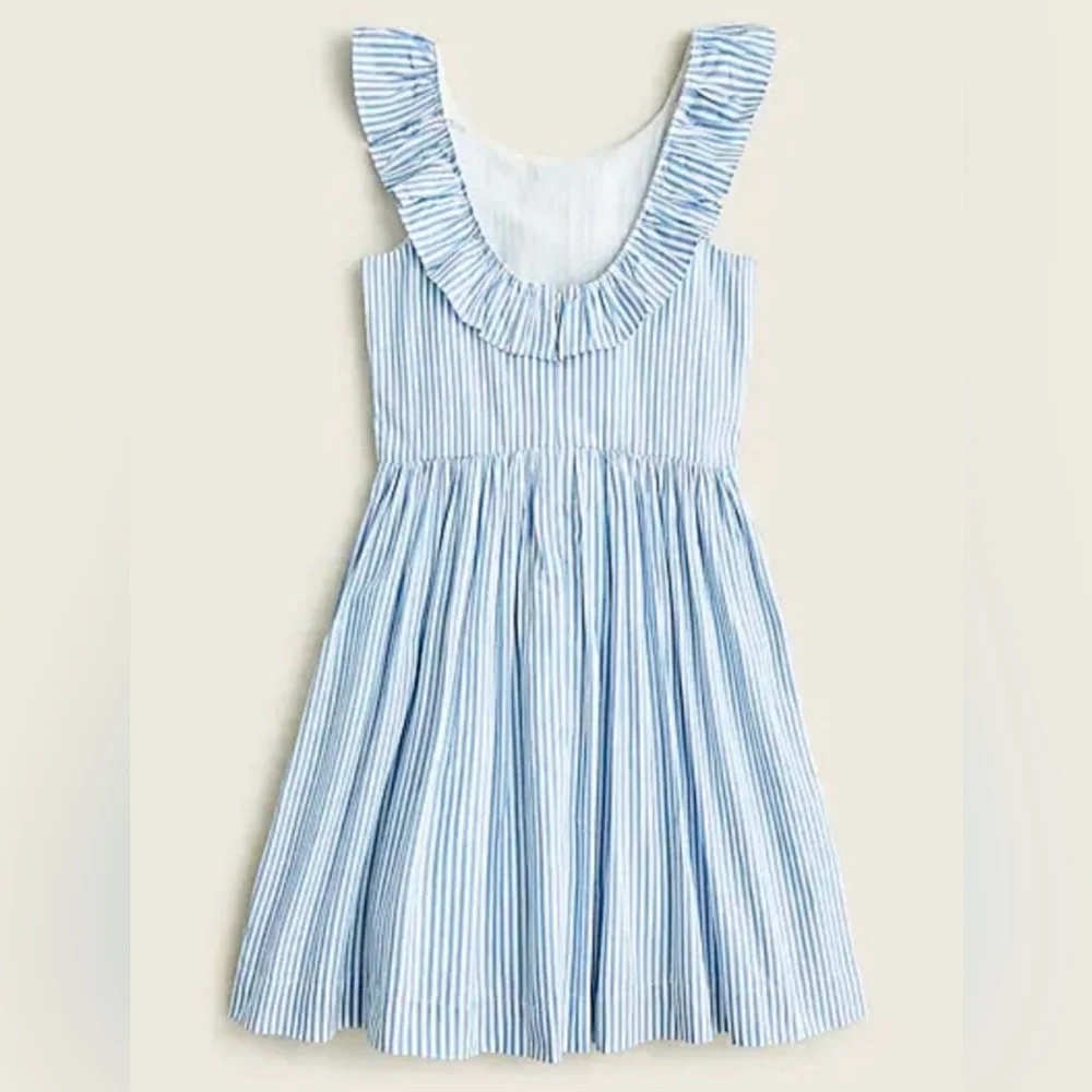 Crewcuts Ruffle Striped Dress